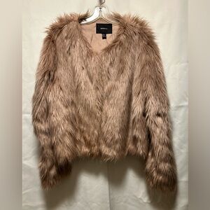Forever 21 + Mauve Faux Fur Jacket Sz.2XL